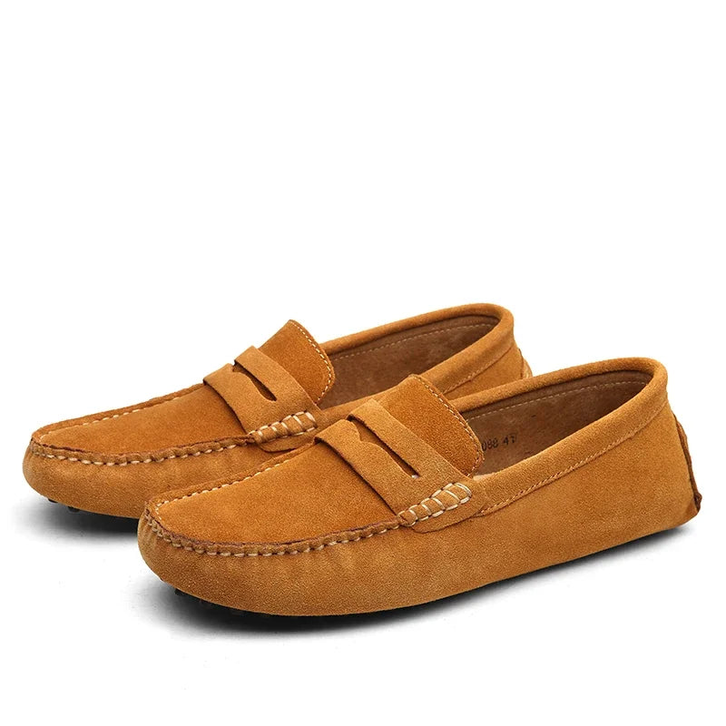 Lucca Suede Penny Loafers