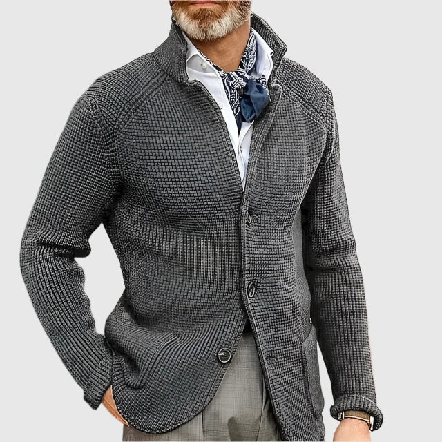 Mauricio Blazer-Inspired Knit Cardigan