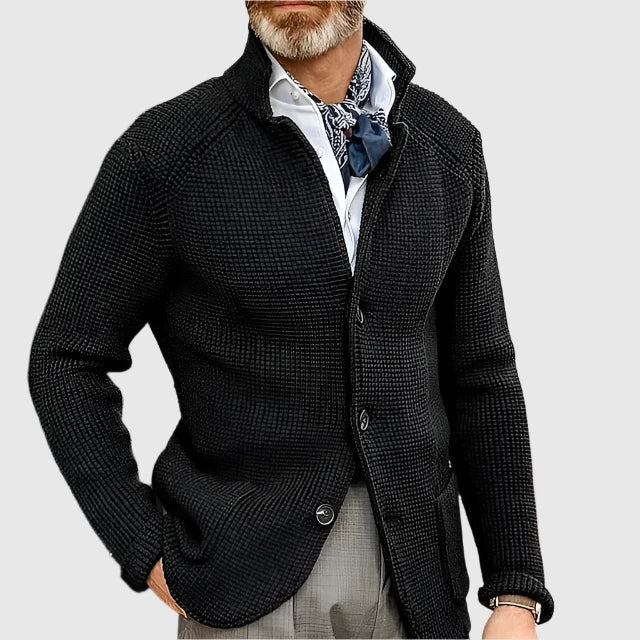 Mauricio Blazer-Inspired Knit Cardigan