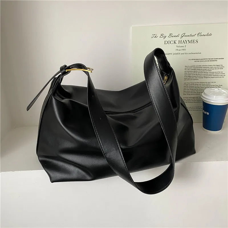 Margot Slouchy Leather Boston Bag