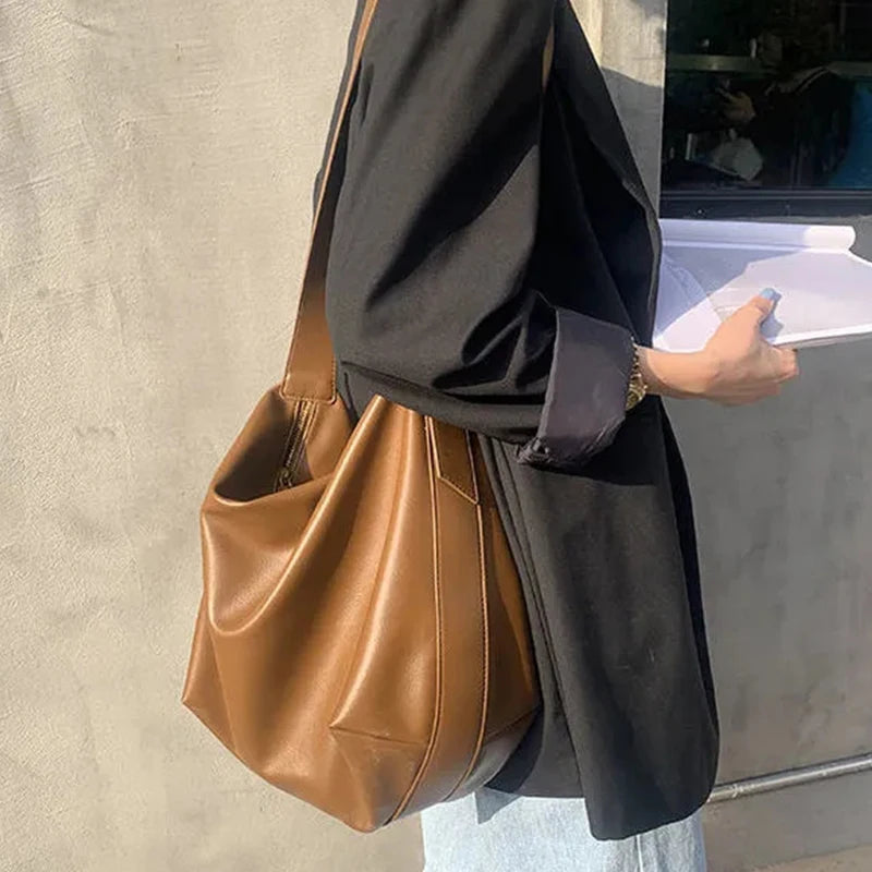 Margot Slouchy Leather Boston Bag