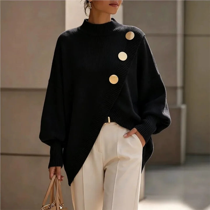 Adeline Elegant Button Detail Jumper