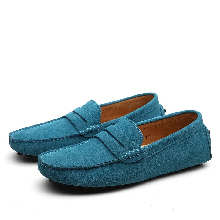 Lucca Suede Penny Loafers