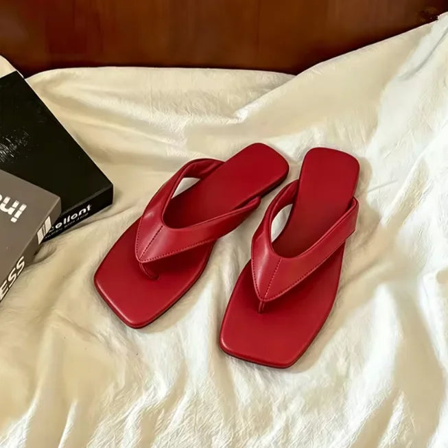 Margot | Square-Toe Padded Sandals
