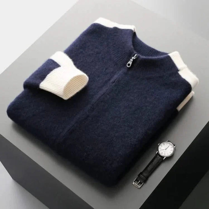 FERRARA CASHMERE ZIP-THROUGH JACKET