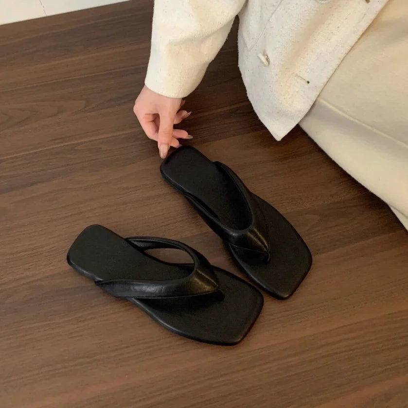 Margot | Square-Toe Padded Sandals