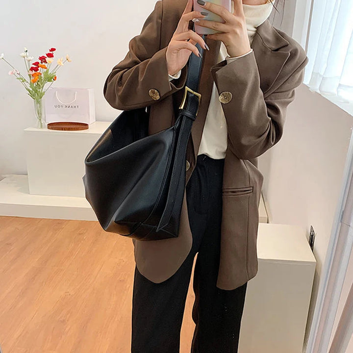Margot Slouchy Leather Boston Bag