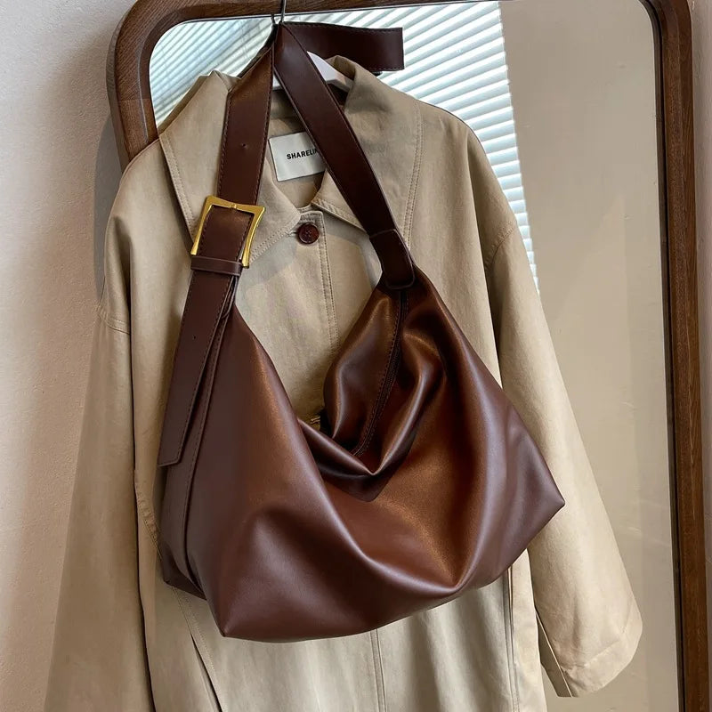 Margot Slouchy Leather Boston Bag