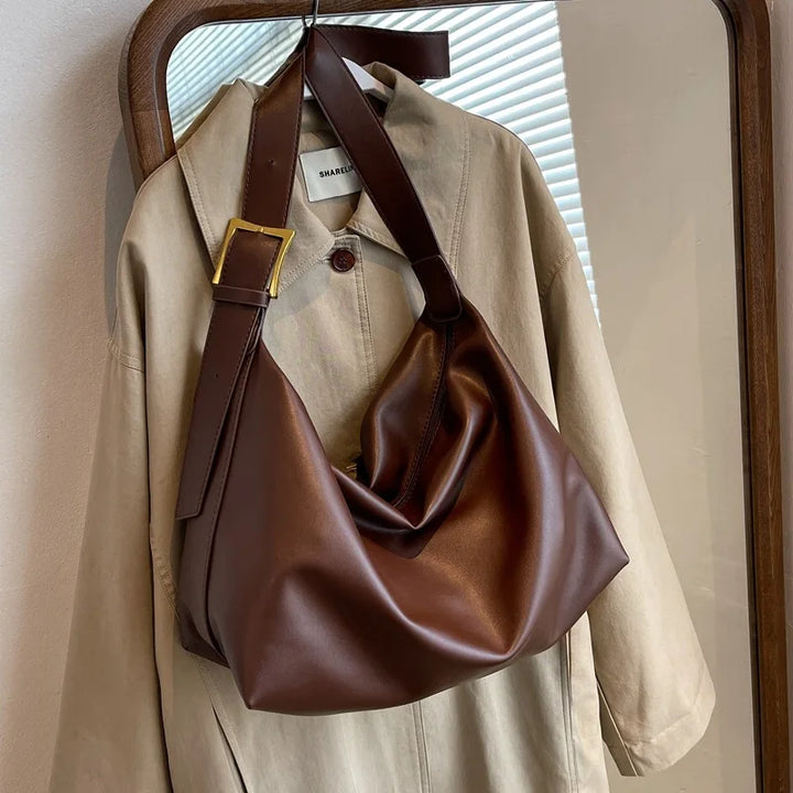 Margot Slouchy Leather Boston Bag