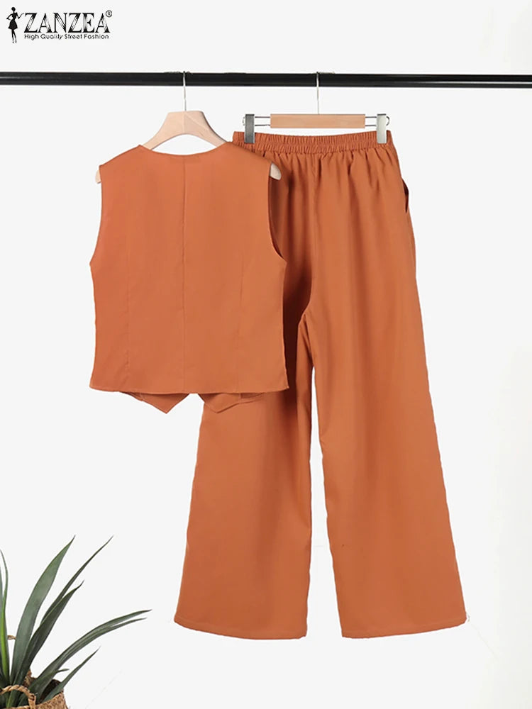 Camille | Two-Piece Wide-Leg Trouser Set