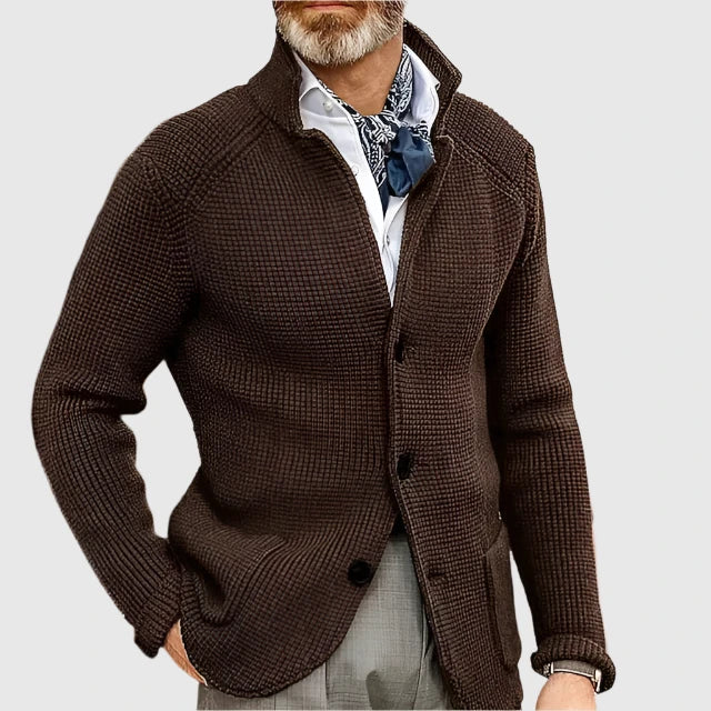 Mauricio Blazer-Inspired Knit Cardigan