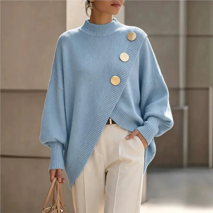 Adeline Elegant Button Detail Jumper
