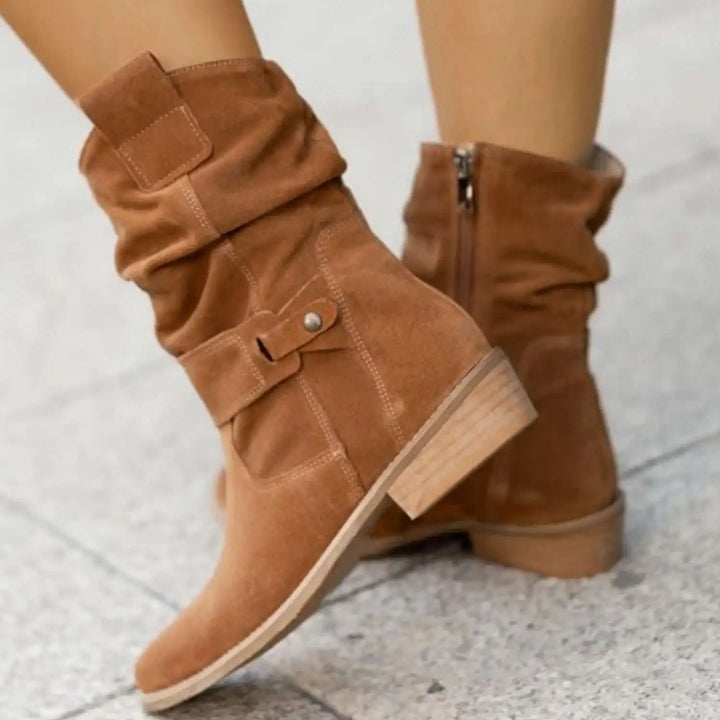 Harper Western Ankle Boots