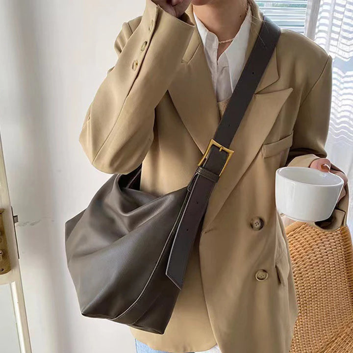 Margot Slouchy Leather Boston Bag