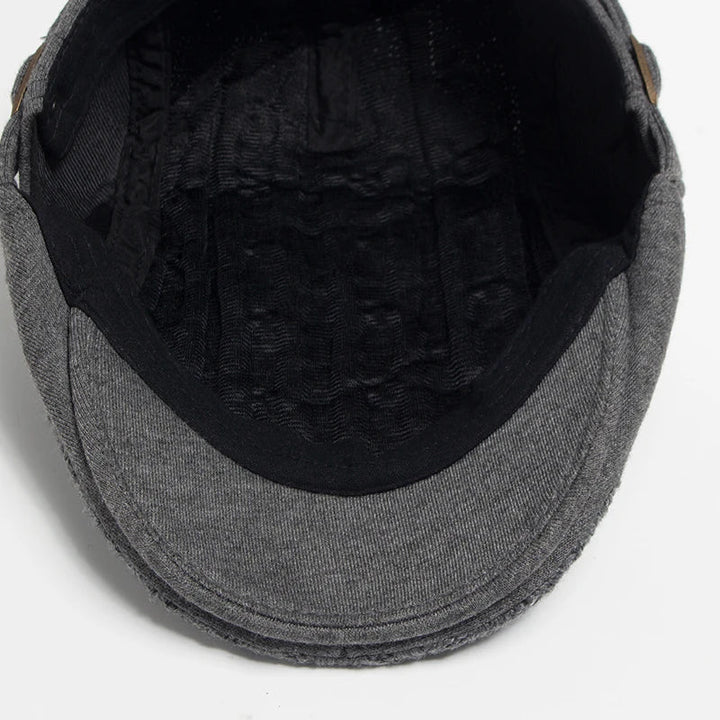 Harlan Cable Knit Driving Cap