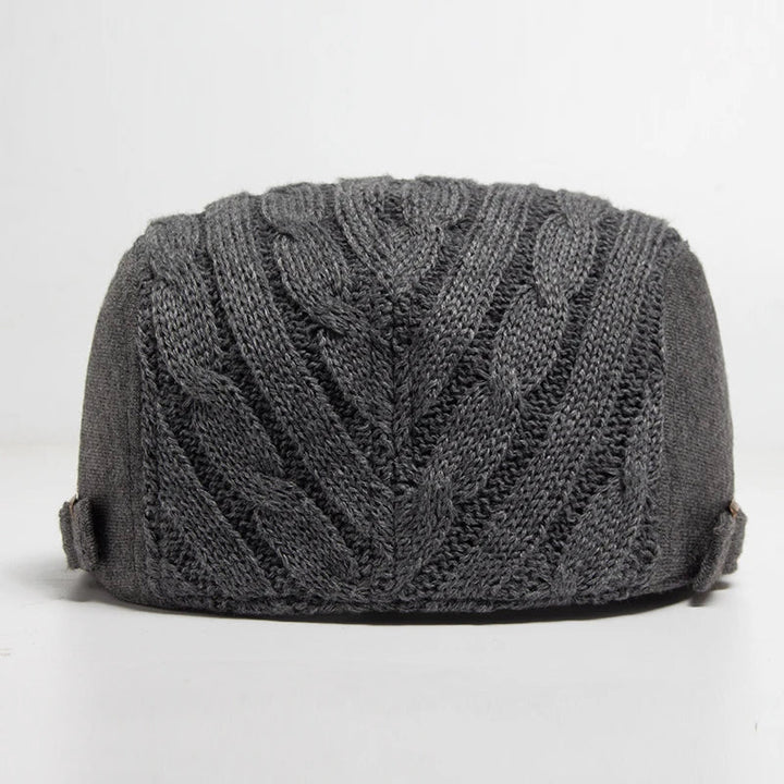 Harlan Cable Knit Driving Cap