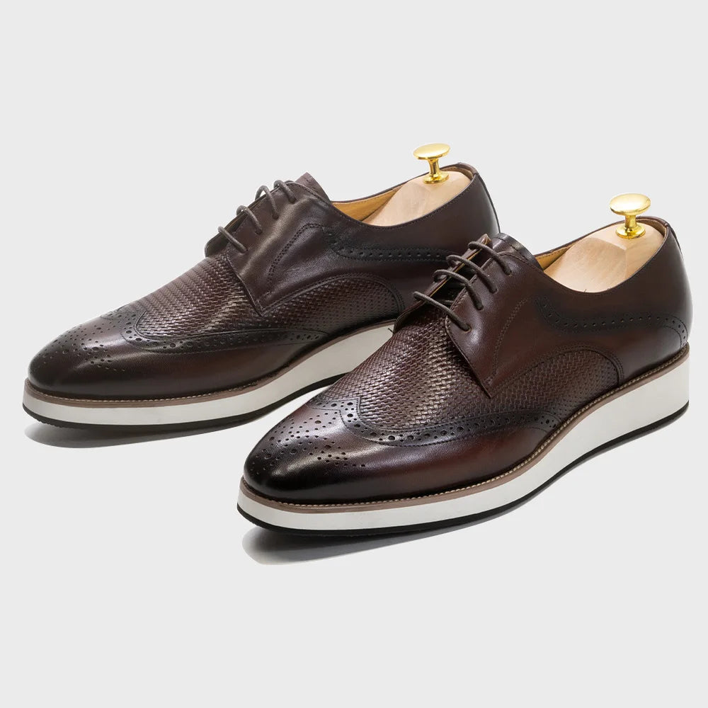 SEBASTIAN LEATHER WINGTIP BROGUES