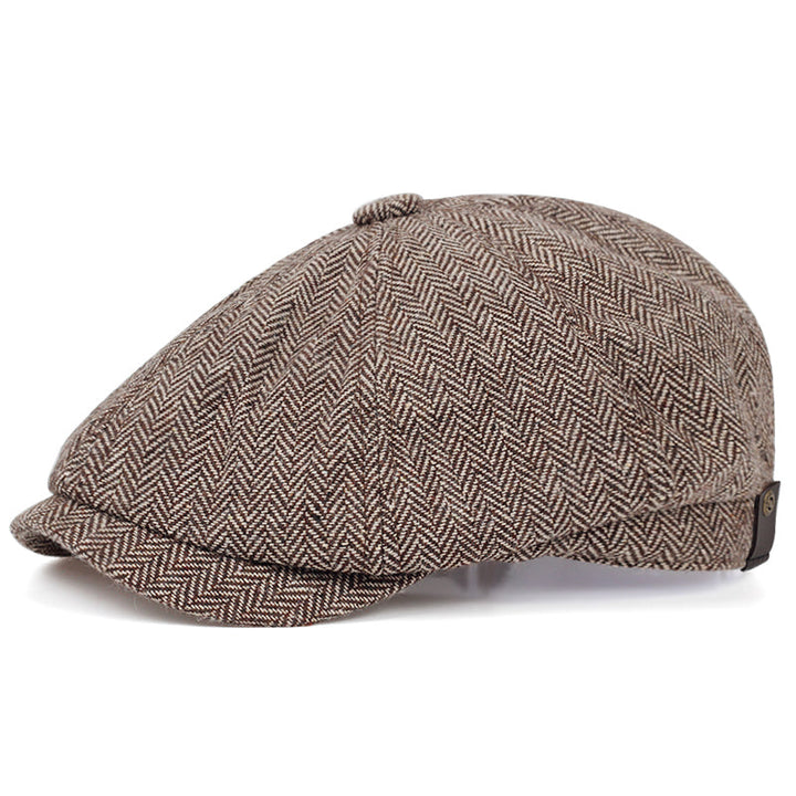Herringbone Wool Cap