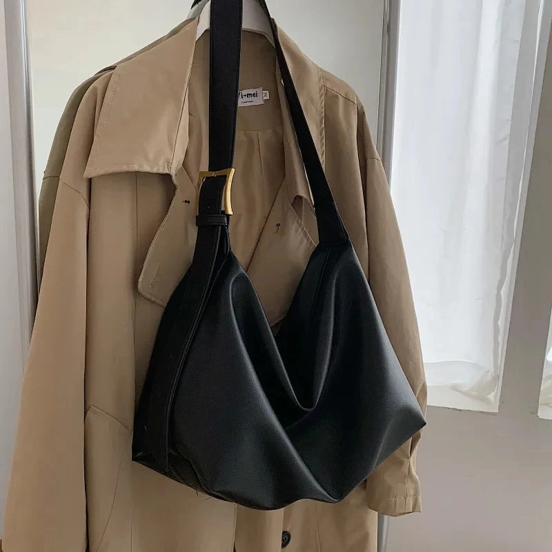 Margot Slouchy Leather Boston Bag