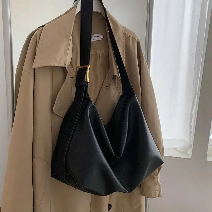 Margot Slouchy Leather Boston Bag