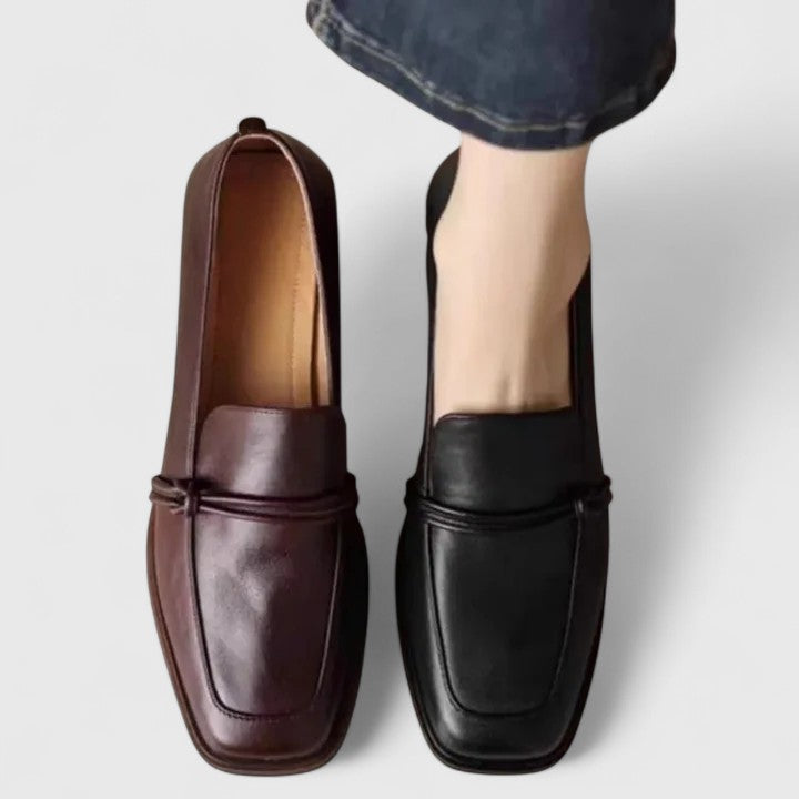 Retro Square-Toe Loafer by Roseworth London