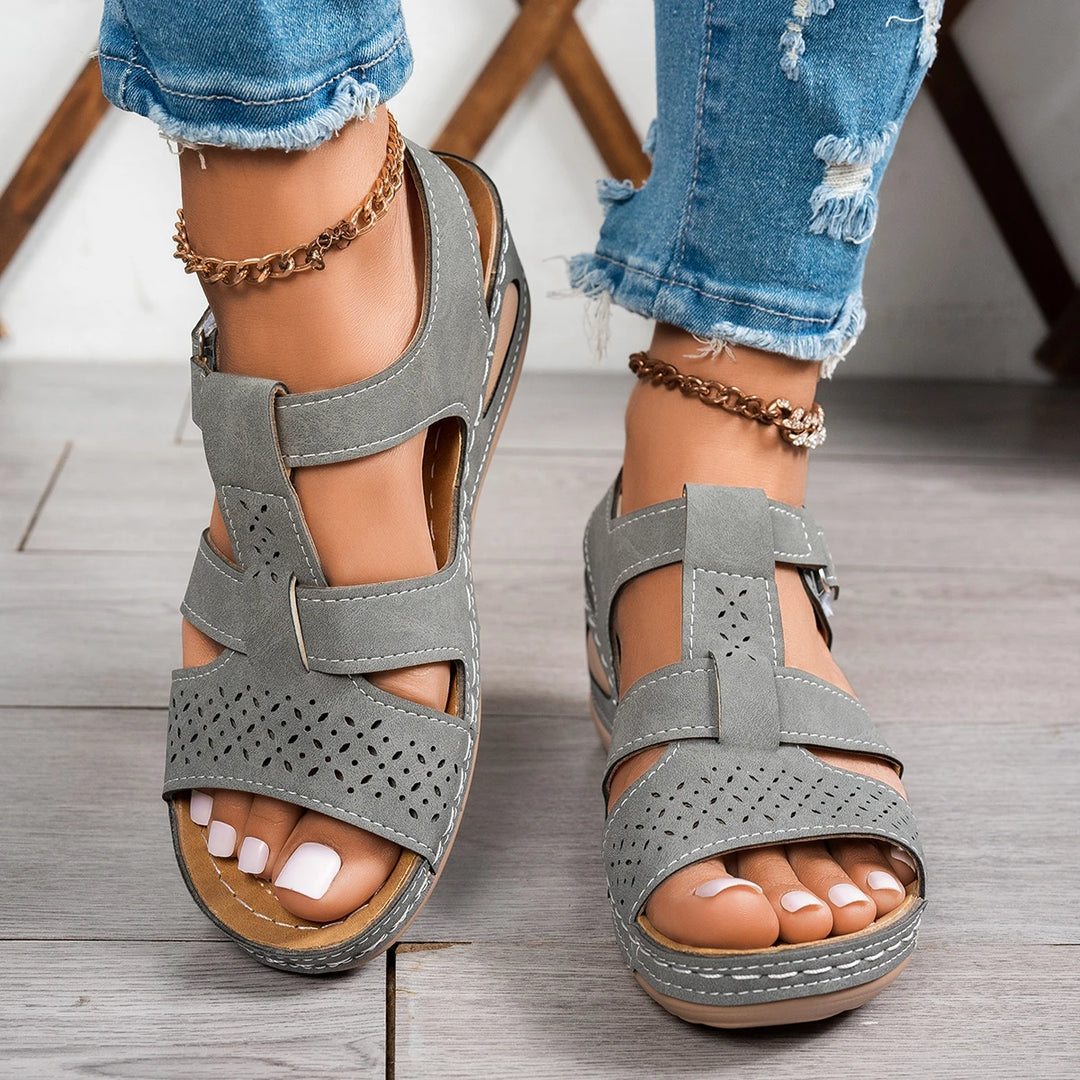Elsie | Cushioned Wedge Slides