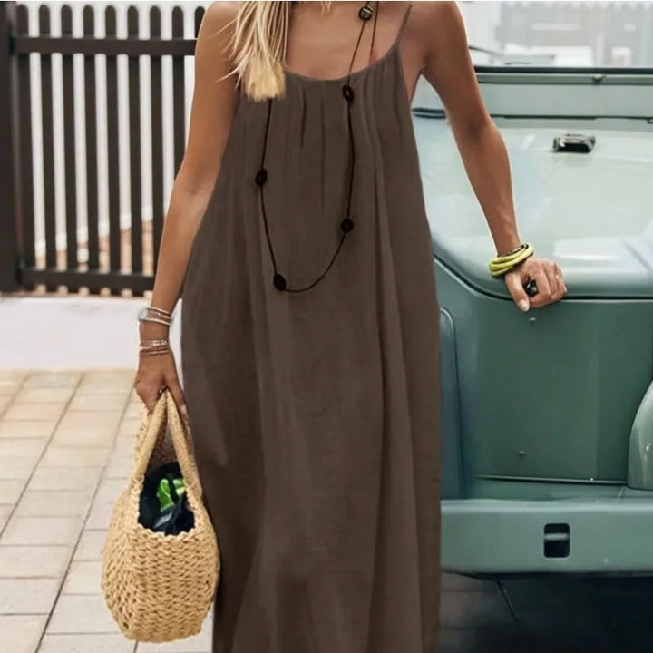 Marina | Loose Spaghetti-Strap Summer Dress
