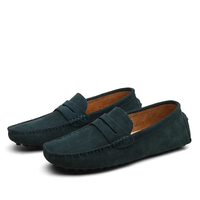 Lucca Suede Penny Loafers