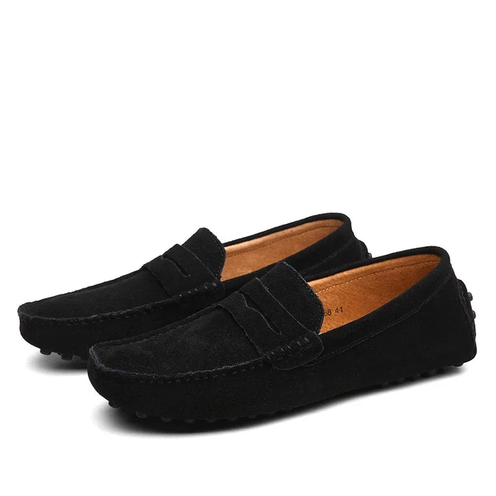 Lucca Suede Penny Loafers
