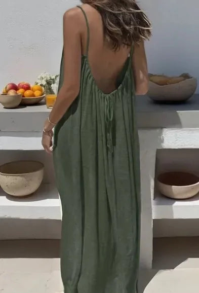 Marina | Loose Spaghetti-Strap Summer Dress