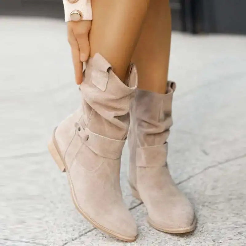 Harper Western Ankle Boots