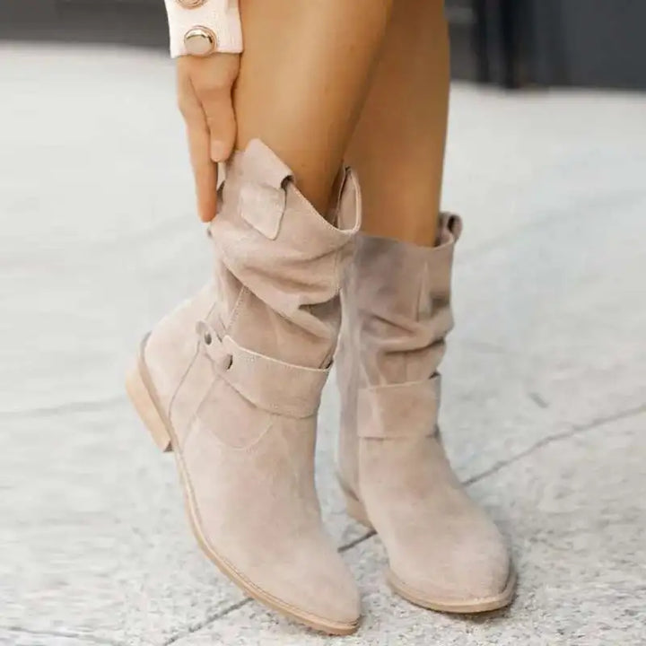 Harper Western Ankle Boots