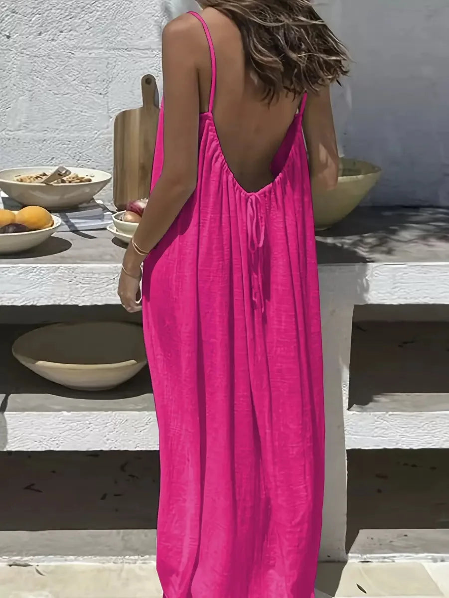 Marina | Loose Spaghetti-Strap Summer Dress