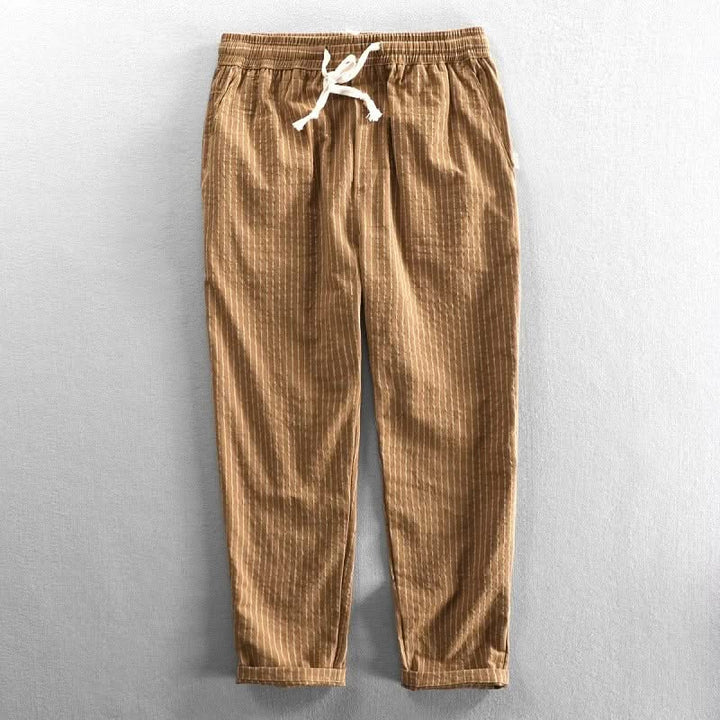 ROCCO STRIPED LINEN PANTS