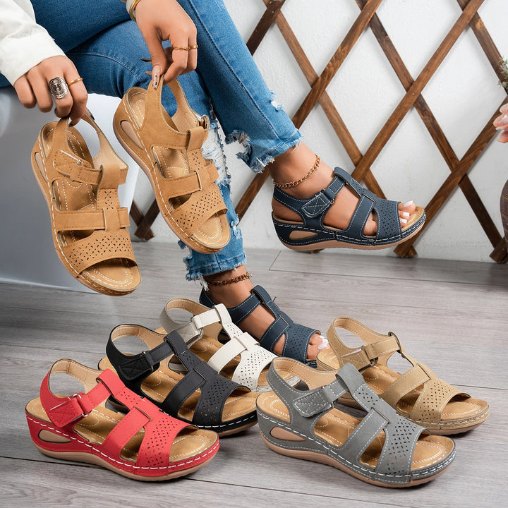 Elsie | Cushioned Wedge Slides