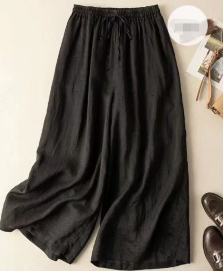 SANDRA RELAXED WIDE-LEG TROUSERS