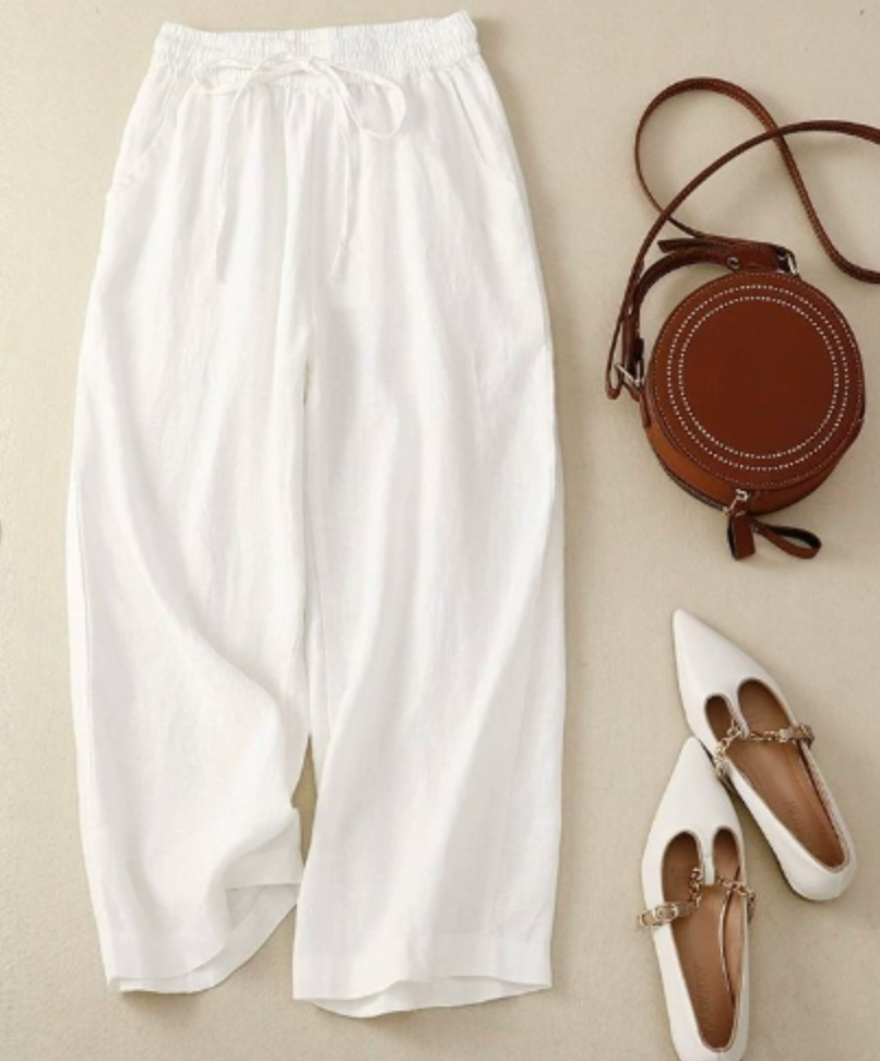 SANDRA RELAXED WIDE-LEG TROUSERS