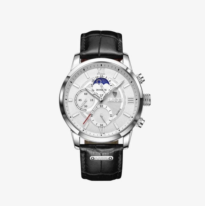 Napoli Watch with Genuine Leather Strap