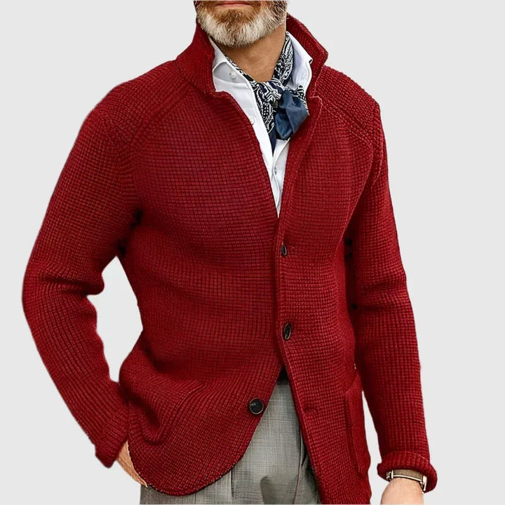 Mauricio Blazer-Inspired Knit Cardigan