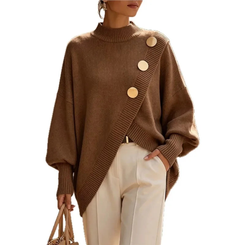 Adeline Elegant Button Detail Jumper