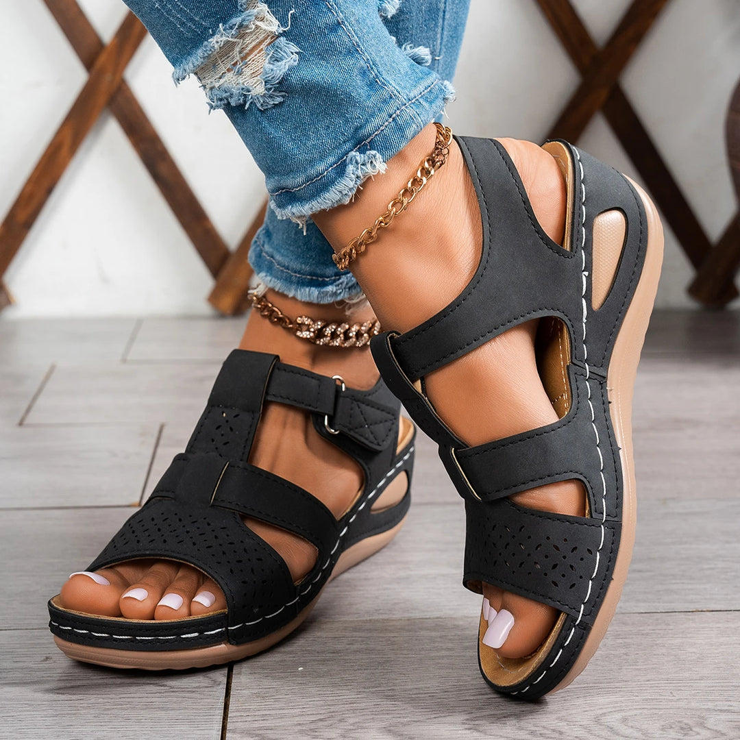 Elsie | Cushioned Wedge Slides