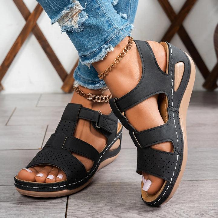 Elsie | Cushioned Wedge Slides