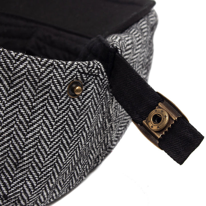 Herringbone Wool Driver Cap