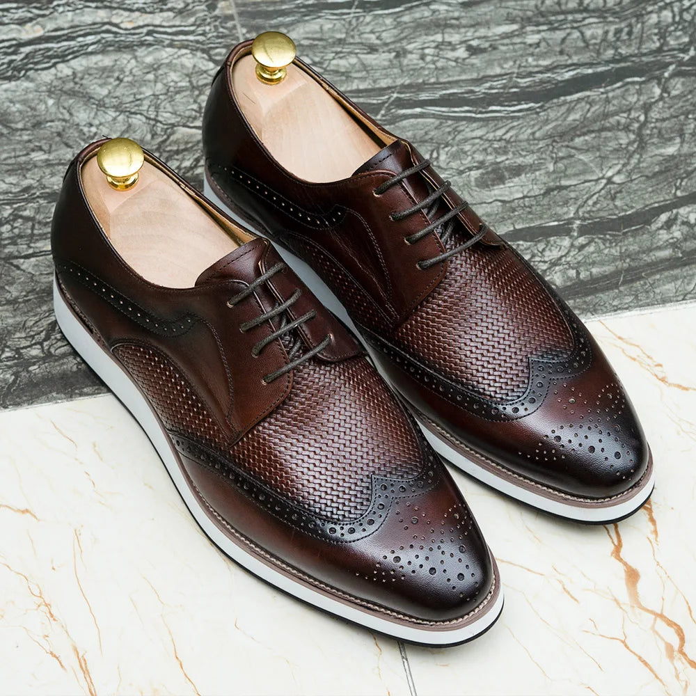 SEBASTIAN LEATHER WINGTIP BROGUES