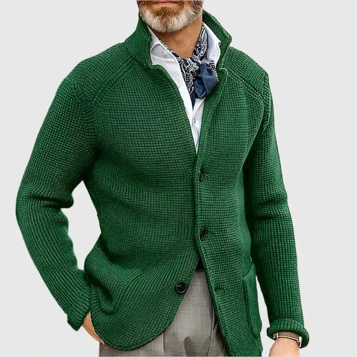 Mauricio Blazer-Inspired Knit Cardigan