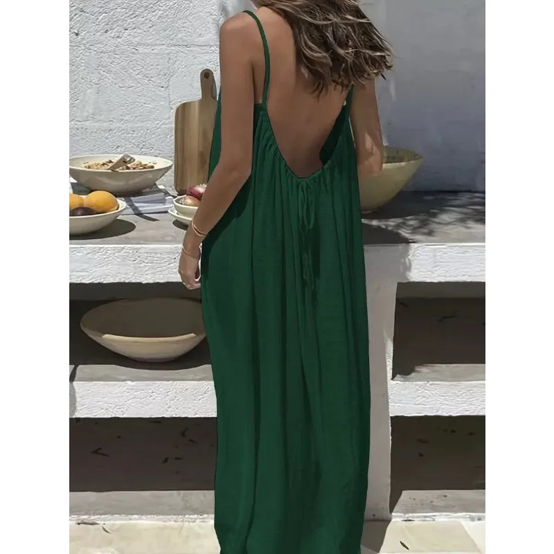 Marina | Loose Spaghetti-Strap Summer Dress
