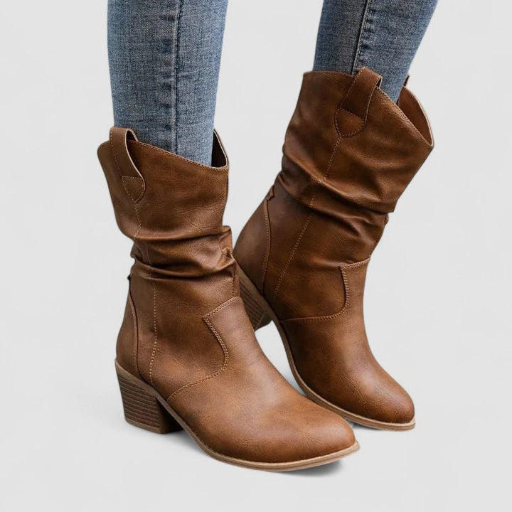 VIVIAN ORTHOPAEDIC LEATHER BOOTS