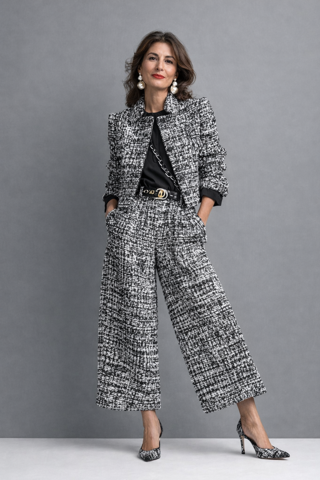 Helena Refined Tweed Two-Piece Set