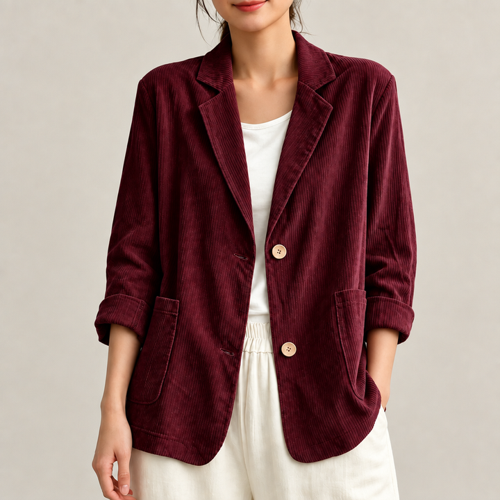 Lena Relaxed Corduroy Blazer