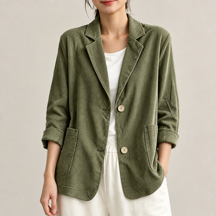 Lena Relaxed Corduroy Blazer